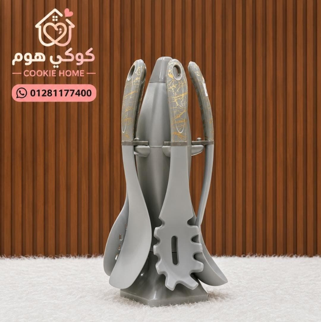 ✨ طقم أدوات مطبخ سيليكون ستاند –
